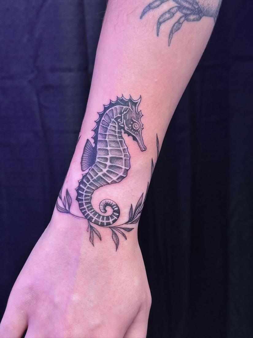 Seahorse tattoo